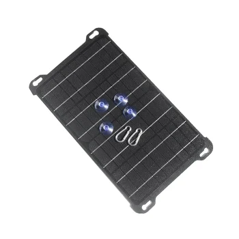 15W 5V / 18V saulės baterijų plokštės Polikristalinės plokštės Lauko saulės baterijų įkroviklis C tipo USB nuolatinės srovės išvestis mobiliųjų telefonų įkrovikliams A