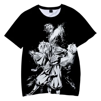 2022 Pragaro rojus Jigokuraku Anime Tshirt Crewneck Trumpomis rankovėmis Moterys Vyriški marškinėliai Harajuku Gatvės apranga Laisvalaikio stiliaus 3D drabužiai