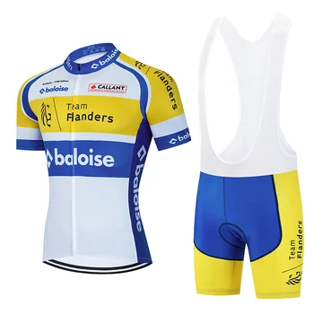 2023 Komanda BALOISE dviračių seilinukai Vyriški trumpi marškinėliai MTB dviračių marškinėliai Lenktynių uniforma Vasaros sportinis kostiumas Kalnų dviračių apranga