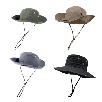 2023 Retro alpinizmo skrybėlė Moterys Pavasaris Vasara Lauke Kempingo raištelis Vakarų kaubojų skrybėlės Paprasta saulės spindulių žvejo kepurė