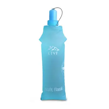 250ml minkštas sulankstomas sulankstomas vandens butelis TPU lauke Keliaujantis sportinis bėgimas Virdulys Hidratacijos paketo krepšio liemenė