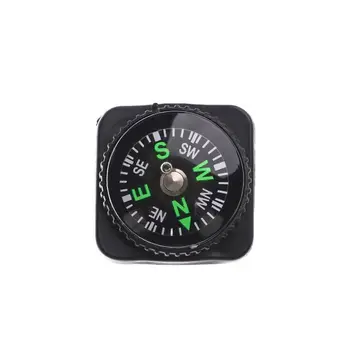 5vnt Kempingo įrankis Survival Mini kompaso diržo sagtis Žygio kelionės Nešiojamas delninis