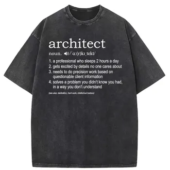 Architekto apibrėžimas Tops Tshirt Printed Ilgomis rankovėmis Vyriški džemperiai Funny TShirt For Architects Laisvalaikio džemperis