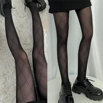 B36D Moterys Seksualios ilgos tinklinės šlaunys Aukštos kūno kojinės Kojinės Pėdkelnės Tinklinės pėdkelnės