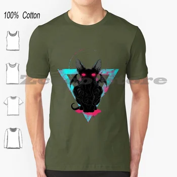 Cathulhu II marškinėliai 100% medvilnė Patogus aukštos kokybės H P Cat Sphynx Wing Bat Monster Octopus Grey Glow Magenta Siurrealistinis