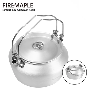 Fire-Maple lauko virdulys aliuminio piknikas Lengvas arbatinukas Bushcraft Turizmas Laužo indai 1.2L