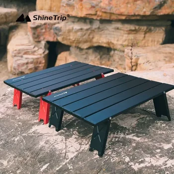 Kalnų linksmybės Lauko aliuminio nešiojamas sulankstomas stalas Kempingo mini arbatos stalas Pikniko ir laisvalaikio stalas Vienvietis BBQ stalas
