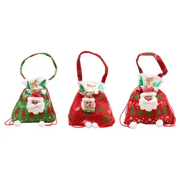 Kalėdiniai megztų lėlių dovanų maišeliai 