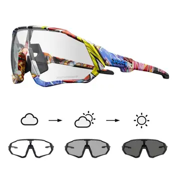Kapvoe Fotochrominiai dviračių akiniai Dviratis vyrams Moterys MTB Kalnų kelio dviračių akiniai Dviratis Akiniai nuo saulės Sportinis UV400 važiavimas