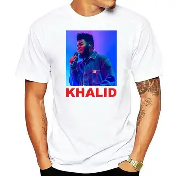 Khalid marškinėliai Free Spirit World Tour 2022 marškinėliai 2 šoniniai vyrai Juodi humoristiniai marškinėliai