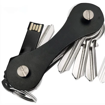 Kompaktiškas raktų laikiklis Smart Key CarabinerDoor Key Organizer Automobilinis raktų laikiklis juosta Multi Keychain Pocket Lauko raktų