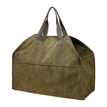 Krepšys Pirkinių krepšys Vežėjas Drobė Nešiojimo krepšys Malkos Malkų laikiklis Didelės talpos įbrėžimams atsparūs stovyklavimo krepšiai