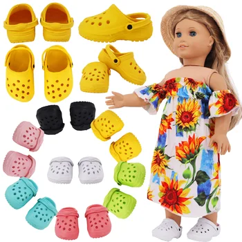Lėlių batai Sandalai tinka 18Inch Amerikos lėlė&43Cm Atgimusi lėlės kūdikių drabužiai Aksesuarai Mergaitės žaislai,Dovanos mūsų kartai