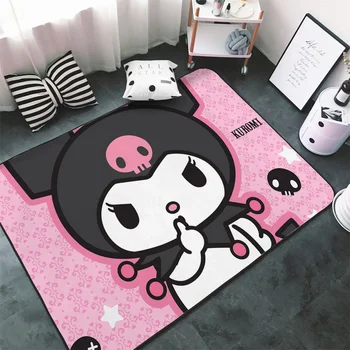 Mielas Kuromi kilimas gyvenamajam mados kambariui Namų dekoras Kawaii grindų kilimėliai Madingas kilimėlis miegamajam Anime vonios kilimėliai Namų apyvokos prekės