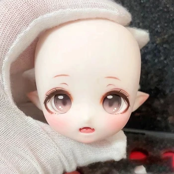 Nauja 1/4 BJD lėlės galvutės anime dervos medžiaga Miela mergaitės lėlė 