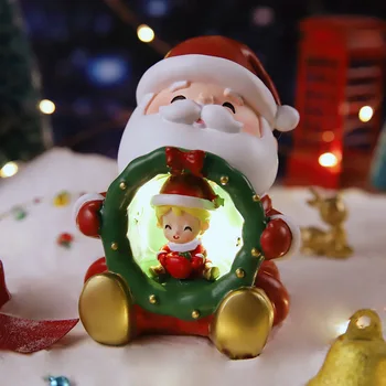 Naujas Kalėdų senelis Girlianda Žvaigždžių šviesa Kalėdų dovana Nakties šviesa Lovos atmosfera Dekoravimas Amatų dekoravimas 2022 Naujųjų metų dovana