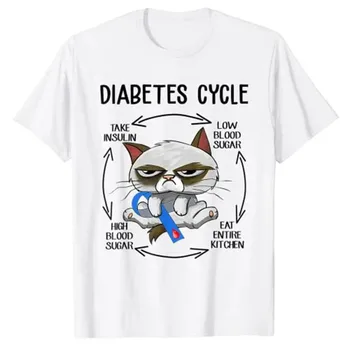 Nauji juokingi sąmoningumo katės marginti marškinėliai vyrams Moteriški marškinėliai Kitty Lover Grafinis trikotažas Tops Mieli animaciniai drabužiai Drabužiai