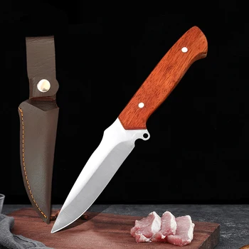 Nerūdijančio plieno virtuvės mėsos smulkintuvas internete Populiarus kempingo peilis lauke Žvejybos peilis Iškaulinėjimas Lupimo pjovimo įrankiai