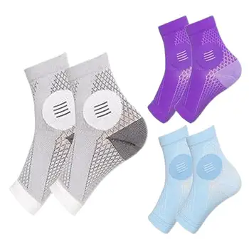 Neuropatijos kompresinės kojinės 3Pairs Toeless kompresinės kojinės moterims Kvėpuojantis reljefas Bėgimo kojinės Raminančios sportinės kojinės