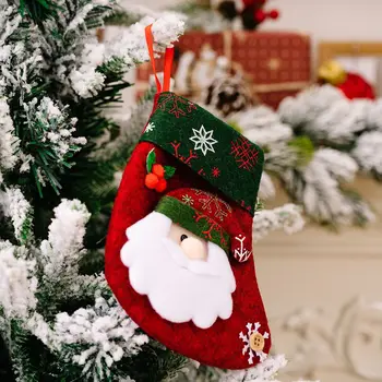 Ornamentas Kalėdinės kojinės dalys Aksesuaras Dovana Kabantis mini senis Kalėdų senis Kojinės Kalėdų senis Saldainiai Naudinga