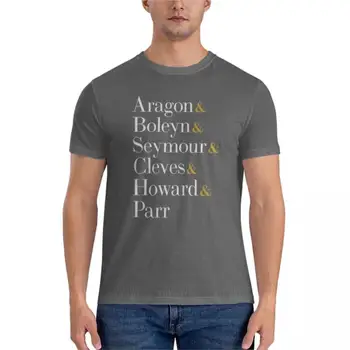 Six the Musical Queens - Ampersand Names Classic T-Shirt Vyriški marškinėliai Paprasti balti marškinėliai Vyriški drabužiai