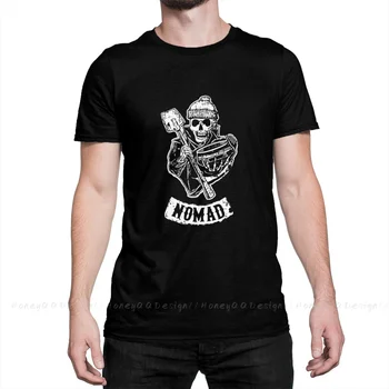 Sons Of Anarchy Print Cotton Shirt Hombre Sons Of Archaeology - Nomad Men Fashion Streetwear Adult Marškinėliai O kaklas