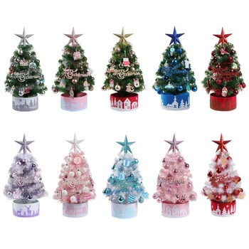 Stalviršio Kalėdų eglutė su eglutės viršūnės žvaigždžių ornamentais Led styginių lemputė 