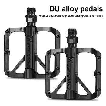 Ultralengvi dviračių pedalai sandarūs guoliai Aliuminio lydinys Dviračių neslystantys MTB plokšti pedalai BMX plento dviračių priedai
