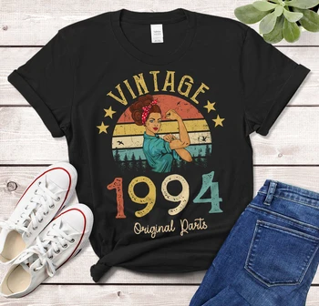 Vintage 1994 Original Parts T-Shirt Rosie Women 30 old 30th Birthday Gift Idea Girls Mom Wife Daughter 94 Funny Retro Tee