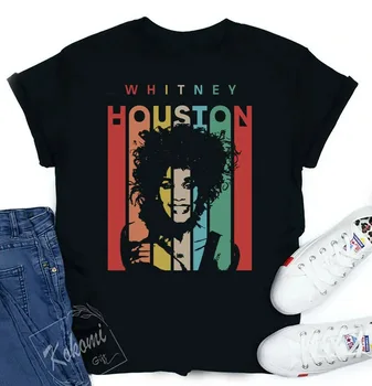Whitney Houston marškinėliai, geriausi, MOM dovana,, spausdinti Meno Kalėdos
