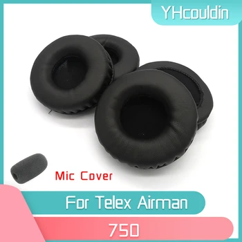 YHcouldin ausinės teleksui Airman 750 ausinių mikrofono dangtelio priedai pakeisti raukšlėtą odą