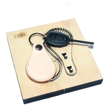 dizainerio odinis amatas šabloninis pjaustytuvas raktų pakabuko žiedo dekoravimas su užsegimo mygtuko maišelio pjovimo peilio forma