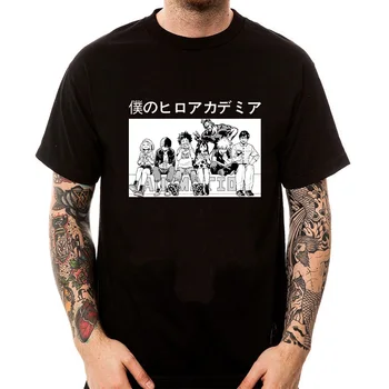 japonų anime Mano herojus Academia marškinėliai Vyrai Boku No Hero Academia Harajuku marškinėliai Juokingi Himiko Toga Grafiniai trišakiai Unisex Vyras