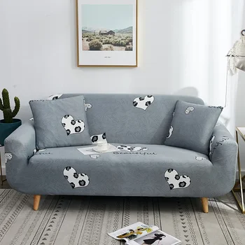 Širdies formos sofos užvalkalas Geras elastingumas Širdies pagalvėlės užvalkalas L formos Chaise Longue Cover Big Sofas Fundas Para Sofás Fundas Sofa