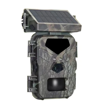 1 PCS Mini700 24MP medžioklės kamera IR sekimo kamera lauke Vandeniui atsparus IP65 laukinių gyvūnų tyrimai su saulės baterijomis