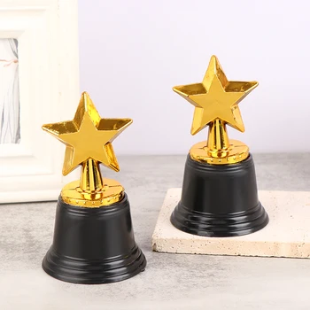 1 Pc Mini Star Thumbs Plastikinis apdovanojimas Trofėjus Vaikų nugalėtojas Trofėjai vaikams Konkursas Apdovanojimas Priziniai vakarėliai Favoritai