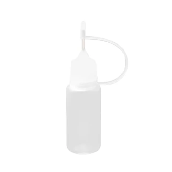 10ml plastikiniai skaidrūs adatos antgaliai klijų buteliukai tušti lašintuvo buteliai Tikslaus antgalio aplikatoriaus buteliukai klijams
