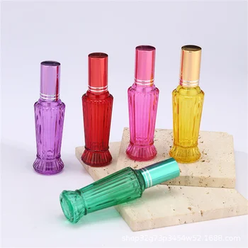 15ml Mini kvepalų purškimo buteliukai stikliniai daugkartinio užpildymo buteliukai nešiojami kelioniniai eteriniai aliejai Kosmetinis skystas konteineris kvepalų purkštuvas