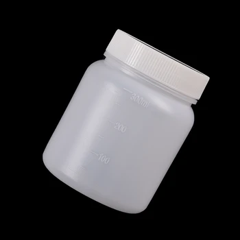 1PC 300ml plastikinis laikymo butelis cheminio skysčio buteliuko reagentų laboratorijai tiekti tuščią plačios burnos plastikinį butelį