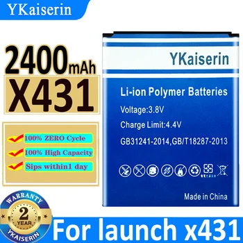 2400mAh YKaiserin baterija paleidimui x431 pakaitinė bateria + takelio kodas