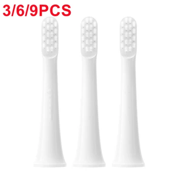 3/6/9vnt Dantų šepetėlių galvutės Xiaomi T100 Mi Smart elektriniam dantų šepetėliui pakeisti dantų šepetėlį