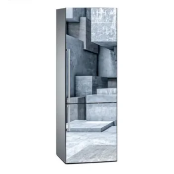 3D Space šaldytuvo tapetų lipdukas Modernaus meno dizainas Šaldytuvo magnetas Lipnus Vandeniui atsparus namų virtuvės dekoras Freska Decal Decal