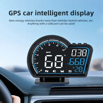 AD Naujausias G16 GPS automobilio išmanusis ekranas visiškai suderinamas Visų rūšių HUD 9 rūšių sąsajos nuovargio vairavimo priminimas