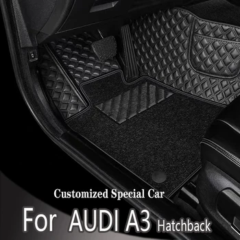 AUDI A3 Hečbekas Sportback 2013 2014 2015 2016 2017 2018 Automobilių grindų kilimėliai Custom foot Pads automobilių kilimų dangčio interjeras