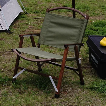 Aoliviya Oficiali nauja ąžuolo Kermit kėdė Lauko sulankstoma kėdė Nešiojama kempingo pikniko kėdė nuimama Kermit medžio masyvo kėdė