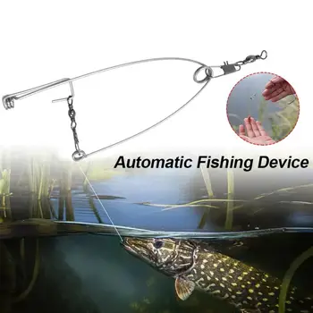 Automatinis žvejybos įrenginys Daugkartinio naudojimo universalus automatinis žuvies įrankis Pavasarinis žuvies kabliukas Lauko žvejyba Masalas Laimikio kabliukas