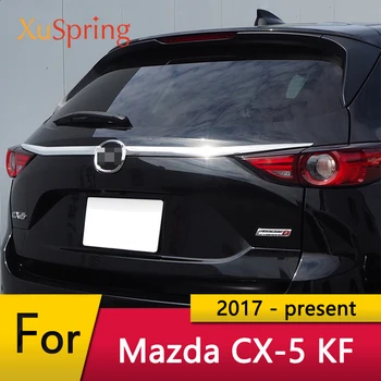 Automobilio galinės galinės dėžės durelių apdailos lipdukai Juostelės Chromo liejimo priedai Mazda CX-5 CX5 2017-2021 KF