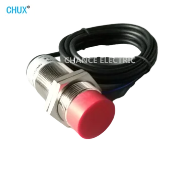 CHUX 30mm Talpinis artumo jutiklio jungiklis AC 220V NO / NC 0-15mm aptikti atstumą Padėtis LED judesio jutikliai l