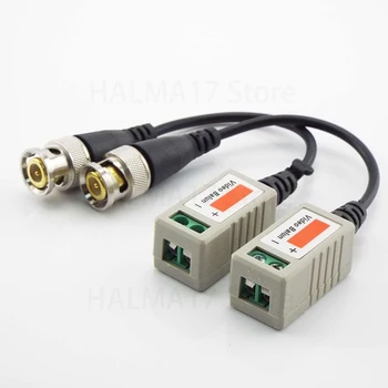 Cat5 UTP vaizdo signalo kameros jungtis Susukta BNC vaizdo stebėjimo sistema Balun pasyvūs siųstuvai-imtuvai UTP Balun BNC kabelis J17