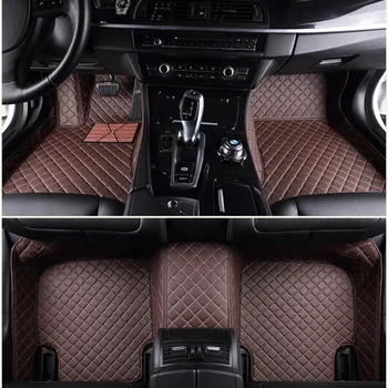 Custom automobilių grindų kilimėliai Land Rover Range Rover Evoque 2012-2015 metų dirbtinės odos kilimų salono automobilių aksesuarai